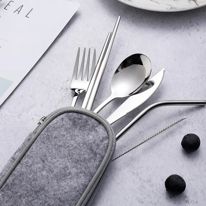 Kaeno™ Luxury Stainless Steel Travel Cutlery Set