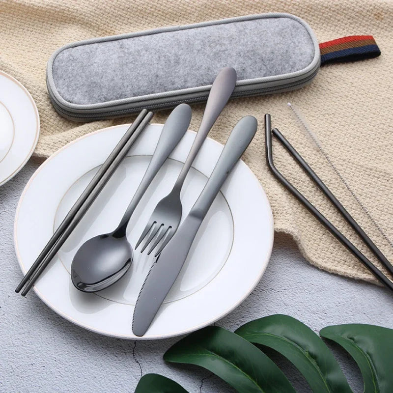 Kaeno™ Luxury Stainless Steel Travel Cutlery Set