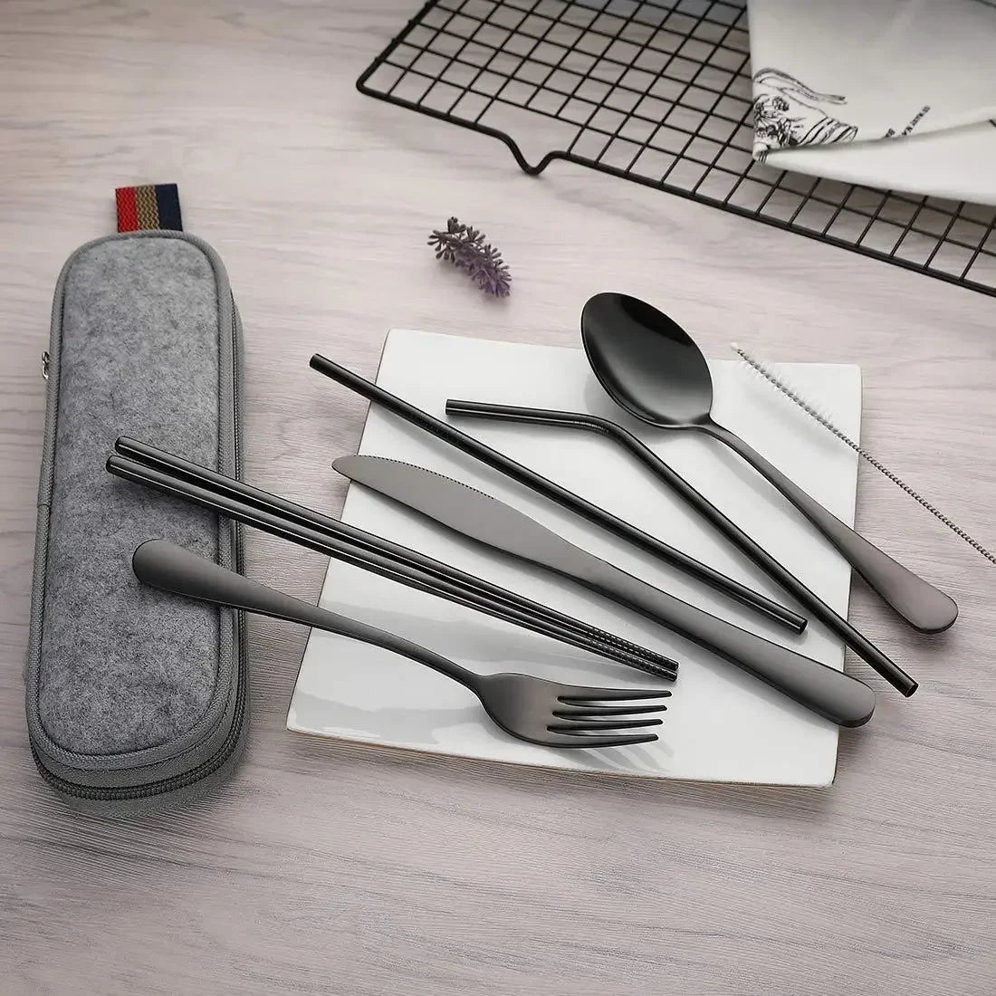 Kaeno™ Luxury Stainless Steel Travel Cutlery Set